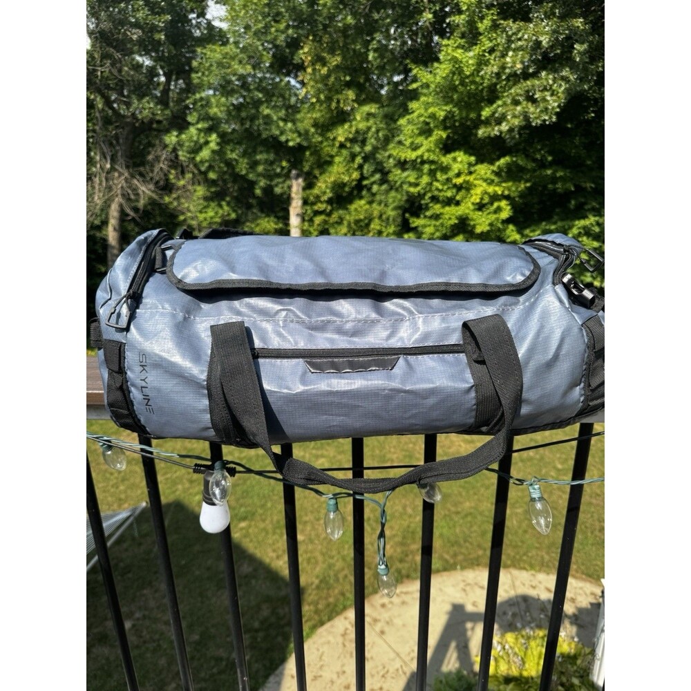 Skyline Blue Water-Resistant Convertible Duffle Backpack Bag ~20" - Travel / Gym